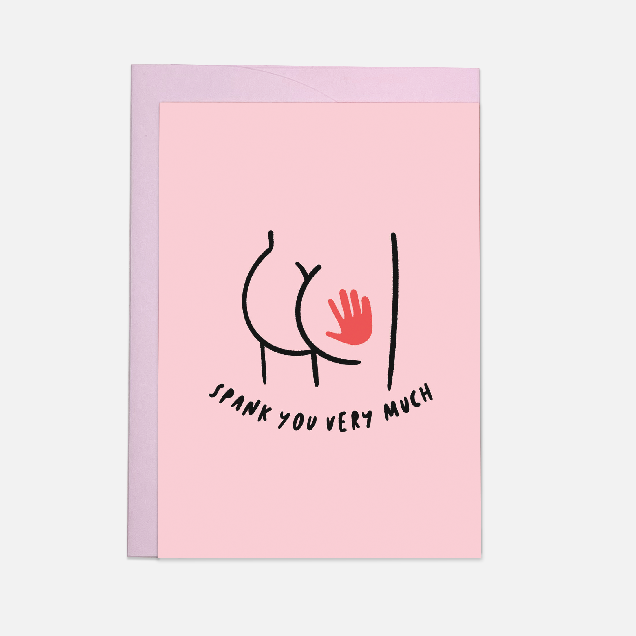 Carte de vœux « Je te donne une fessée »